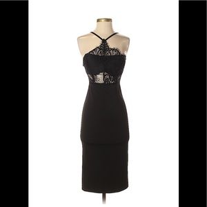 Xs body con dress worn once lace detail